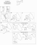 Crankcase CoverSump Cylinder KitsGaskets - Engine Diagram and Parts List for 127437-0136-E1  Briggs and Stratton Engine